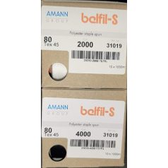   Belfil-S 80-as poliészter varrócérna 1000 m/cséve többféle színben .10 db/doboz. (Amann 31019)