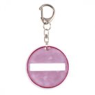 BEHAJTANI TILOS tábla felakasztható fényvisszaverő medál. 3M anyag EN13356 európai minőségi tanúsítvánnyal.