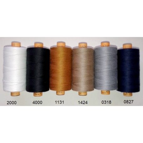 Belfil-S 30-as varrócérna 300 méteres fekete vagy fehér színben. (10 cséve/ doboz) Amann bőr és farmervarró.