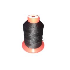   Serafil 10-es vastagságú varrócérna 300 m FS. Újrahasznosított fenntartható műszál cérna. Fekete, fehér. AMANN bőrvarró cérna