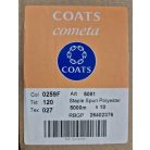 Cometa 120-as fehér varrócérna 5000 méter/kúp  (0259) (10 kúp/doboz) Coats Cometa