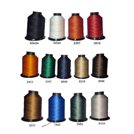GRAL 40 -es vastagságú bőrvarró cérna, több színben, 1000 méter/kúp , Coats bőrvarró cérna - specility thread