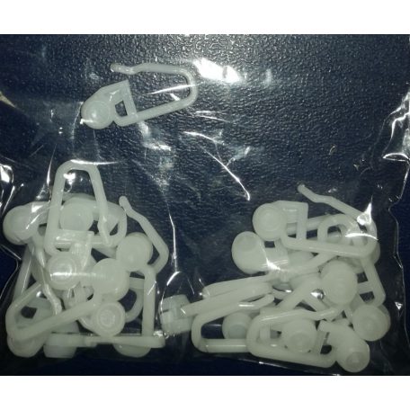 Mennyezeti síngörgő , görgős függönyhorog, 20 db /csomag (2120)