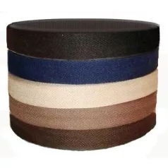   Köpper szalag 30 mm, többféle színben, 100 %  pamut.  (50 méter/tekercs) 