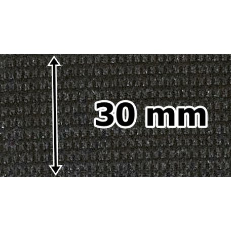 Gumiszalag 30 mm, fekete, (rachel szövésű) 300 Ft/m (25 m)
