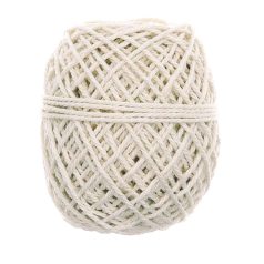   Makramé zsinór sodrott 1,7 mm, 3,3/4 nyers színben, ECO pamut .  500 gr./ 420 méter                