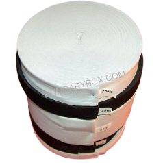   Gumiszalag 80 mm raschel szövés, optikai fehér, fekete, nyersfehér színben. 25 méteres. Kitűnő, széles gumiszalag. 