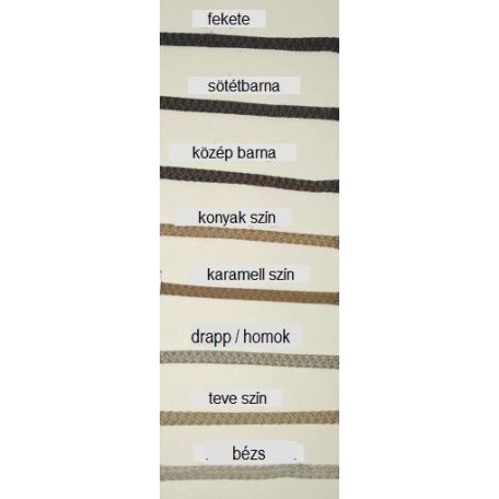 Zsinór 5 mm, szövött zsinór többféle színben, (PES) (50 méter) Kapucni, tornazsák, behúzó zsinór, ruhazsinór.