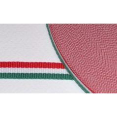   Nemzeti szalag 10 mm széles,  PES anyag,  ripsz szövés (50 méter)