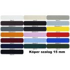 Köpper szalag 15 mm, több színben választható pamut szegőszalag ( 50 méter)