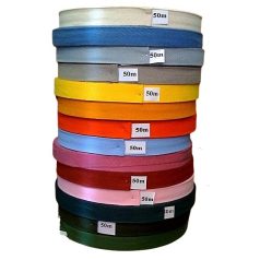   Köpper szalag 15 mm, több színben választható pamut szegőszalag ( 50 méter)