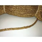 Szövött zsinór 5 mm, arany lurexes, hengeres  ( 50 méteres) 