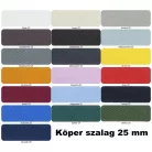 Köpper szalag 25 mm, többféle színben választható. Szegőszalag. ( 50 méter) 