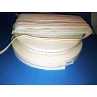 Lámpabél 16 mm, 100 % pamut, nyers (25 méter) 