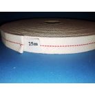 Lámpabél 16 mm, 100 % pamut, nyers (25 méter) 