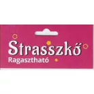 Angyalka öntapadó strasszkő, kb. 40 mm x 35 mm. 1 lapon 10 db angyal forma