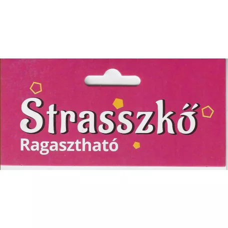 Angyalka öntapadó strasszkő, kb. 40 mm x 35 mm. 1 lapon 10 db angyal forma