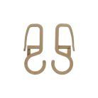 Függönyhorog kampós akasztó, függönykarikához. Többféle színben. 20 db/cs