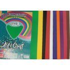 Dekorgumi, habgumi A4-es MIX. 10 különböző szín egy csomagban. Art&Craft Kézműves kellék. Foam Colour. Habszivacs