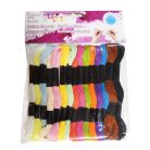 Kreatív osztott hímző fonal mix csomag 15 szín x 8 méter/csomag. 100% pamut. Alap kellék.