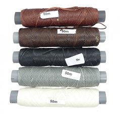   Viaszolt bőrvarró cérna  1 mm-es erős poliészter. (50 m/cséve) 