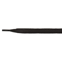   Fekete lapos cipőfűző 140 cm hosszú 6 mm széles 100 % pamut 1 pár   