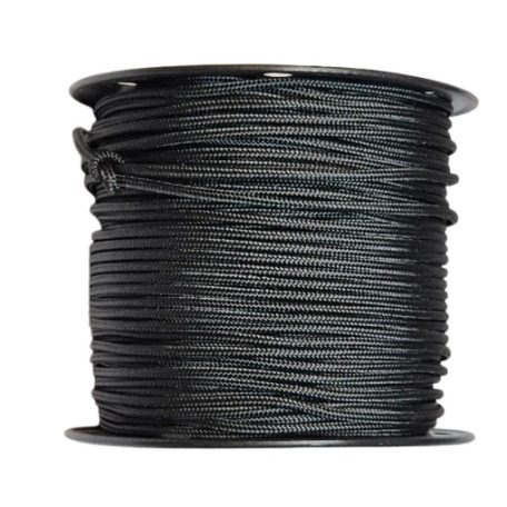 Zsinórkötél 10 mm fonatolt PES (poliészter) kötél, fekete színben. 100 m / orsó. UV álló, nagy szakítószilárdság.