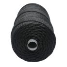 Makramé 3 mm, fekete UV álló zsinór,  fényes PP anyagból strapabíró. Kültérre is. 100 méter/kiszerelés. 