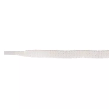 Fehér lapos cipőfűző 140 cm hosszú 6 mm széles 100 % pamut 1 pár   