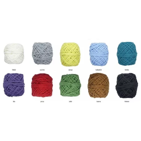  Foltvarró (patchwork) zsinór 2,5 mm, 50 gr./30 méter  több színben 