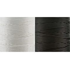   Torlen zsinór 5 mm, polipropilén (PP) laza, táskafül,  zsák behúzó, kapucni zsinór. 100 m . Kötött zsinór. Fehér vagy fekete