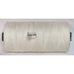   Reluxa zsinór 1 mm, nyersfehér színű, UV álló, kopásálló, tartós,  200 méteres kiszerelésben. PES