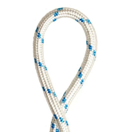 Fonatolt kötél 4 mm fehér-királykék színben. Polipropilén, UV stabilizált, felúszó 100 méter/ orsó   (01115491)