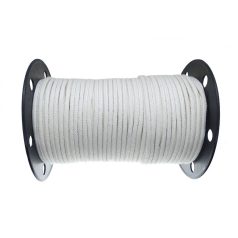   Pamut fonatolt kötél 3 mm natúr, fáklyabél, kreatív kellék, fűzőzsinór.  5 métertől