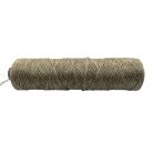 Len zsinór 1,2 mm természetes natúr lenzsineg,  2/2,4 8 szálas.  Espadrille-hoz is. 100m/cséve 