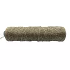 Len zsinór 1,2 mm természetes natúr lenzsineg,  2/2,4 8 szálas.  Espadrille-hoz is. 100m/cséve 