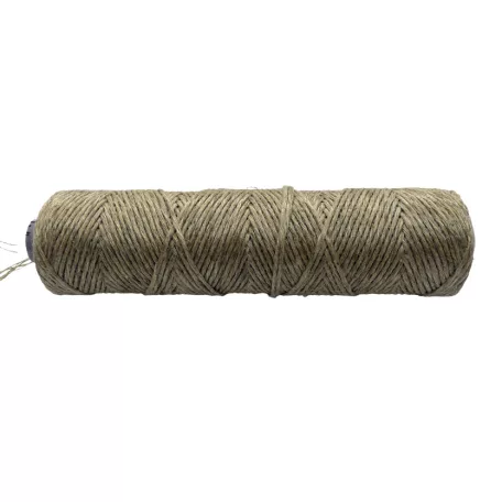 Len zsinór 1,2 mm természetes natúr lenzsineg,  2/2,4 8 szálas.  Espadrille-hoz is. 100m/cséve 
