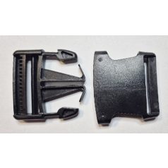 Műanyag TUK csat 50 mm fekete színben.  (10 db/csomag)