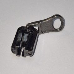   Átfordítható cipzárkocsi  P6-os cipzárhoz. Kétoldalas sátorcipzár-kocsi, ezüst vagy black nikkel színű. 