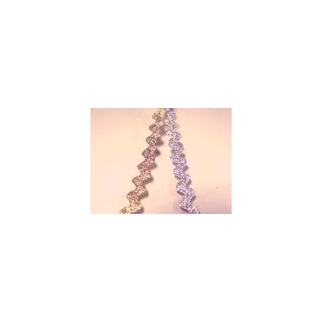 Farkasfog  arany  és ezüst, 5 mm, 200 Ft/méter (CS) (25 m)