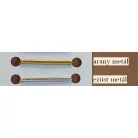Sujtás viselethez ~ 2,8 mm, arany és ezüst színben, metál szállal.  ( 50 méter) 