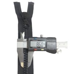   P9 bontható nagyfogú cipzár, 65 cm, fekete színben, my zip Italy