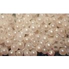 Tekla gyöngy 5 mm fűzhető fehér vagy ekrü fűzhető gyöngy kb. 250 db / csomag