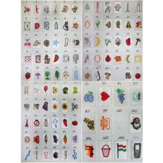   Óvodás jelek felvarrható, több mint 100 féle hímzett ovis jel.  Méret: 40x30 mm.  (5 db/cs)