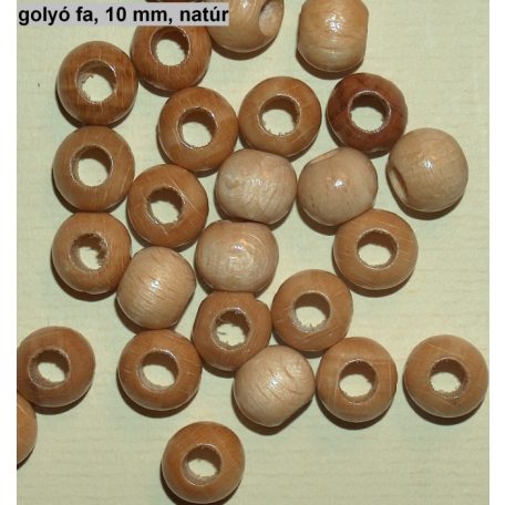 Fagyöngy 10 mm, fűzhető fagolyó 30 db/csomag többféle színben.  Furat: 4,2 mm