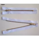 Fémcipzár VT10 zárt réz húzózár 12 cm  (10 db / csomag)