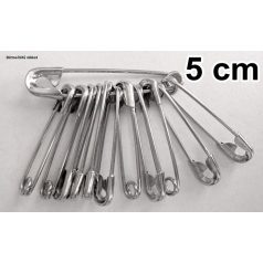 Biztosítótű nikkel 3-as méret 5 cm-es, 12 db / csomag