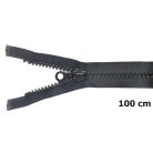 P9 bontható nagyfogú cipzár, 100 cm, fekete színben. my zip Italy