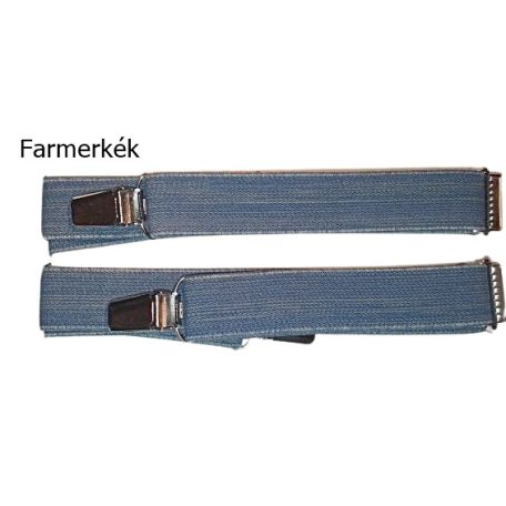 Nadrágtartó férfi  130/25-os méret  "X" hátsóval, többféle színben, 2800 Ft/db (1 db)