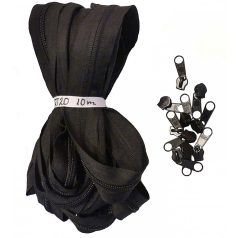   RT20-as folyamatos spirál cipzár csak fekete színben. 330 Ft/méter ( 10 méteres)